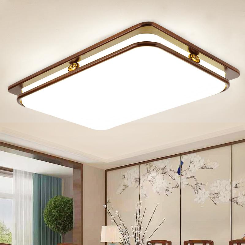 新中式吸頂燈 實木客廳燈具的簡約現代與中式風韻